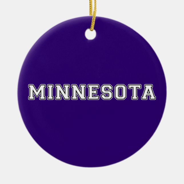 Ornement En Céramique Minnesota (Devant)