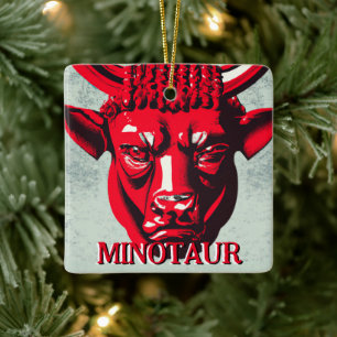 Ornement En Céramique Minotaur Myth Ornament