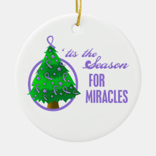 Ornement En Céramique Miracles de Noël de lymphogranulomatose maligne