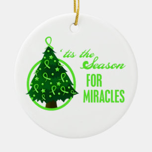 Ornement En Céramique Miracles de Noël non hodgkins Lymphoma