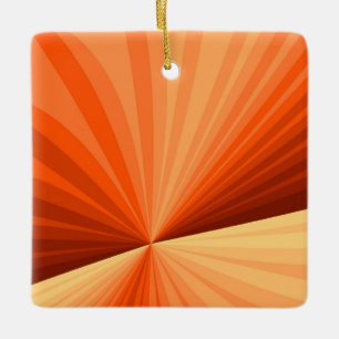 Ornement En Céramique Moderne Abstrait Orange Rouge Vanille Graphique Fr