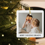 Ornement En Céramique Moderne Meilleur Grand-Père Jamais Beauté Noël Cad<br><div class="desc">Moderne Meilleur Grand-Père Jamais Beauté Noël Cadeau</div>
