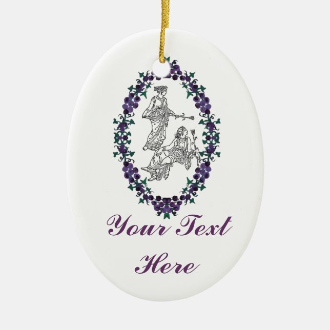 Ornement En Céramique Modes Grecques antiques (Devant)