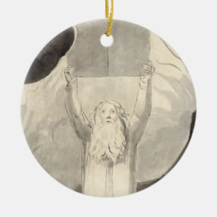 Ornement En Céramique Moïse recevant la loi, c.1780 (brosse et noir i