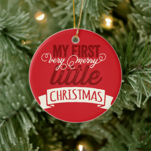 Ornement En Céramique Mon bébé est très joli petit Noël mignonne Pho