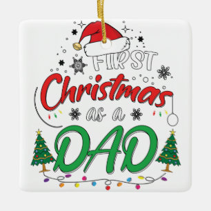 Ornement En Céramique Mon Premier Noël En Tant Que Père Amusant Nouvea