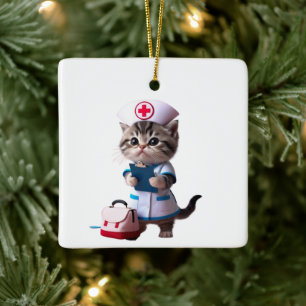 Ornement En Céramique Mon premier Noël en tant qu'infirmière Infirmièr
