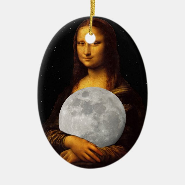 Ornement En Céramique Mona Moona Lisa (Devant)