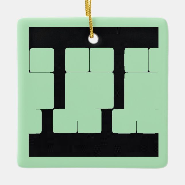 Ornement En Céramique Monnaie d'hiver 7 | MERRY NOËL | m3galleryStudio (Devant)