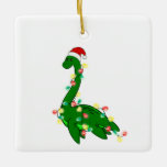 Ornement En Céramique monstre de noël moche père Noël Loch ness<br><div class="desc">Noël laid père Noël Loch ness Monster "noël père Noël Loch ness Monster",  "Loch ness Monster",  "Loch ness Monster",  "santa claus",  "laids noël", " santa claus casquette",  nessie,  Monster,  noël,  père Noël</div>