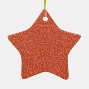 Ornement En Céramique Morris - Acorns et Feuilles de chêne, motif vinta