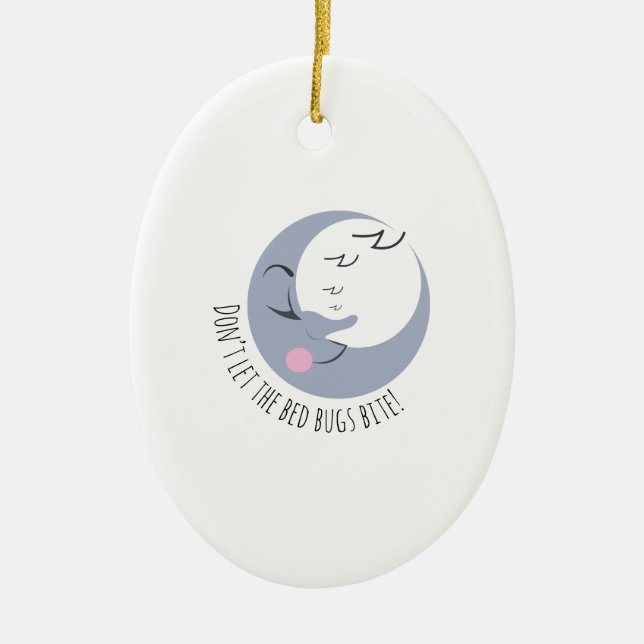 Ornement En Céramique Morsure d'insectes de lit (Devant)