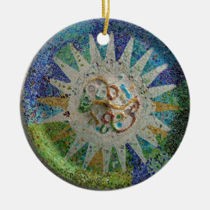 Ornement En Céramique Mosaïque de Gaudi