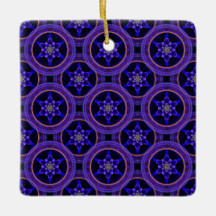 Ornement En Céramique Motif abstrait élégant boho moderne floral #505