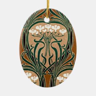 Ornement En Céramique motif Art Nouveau #9