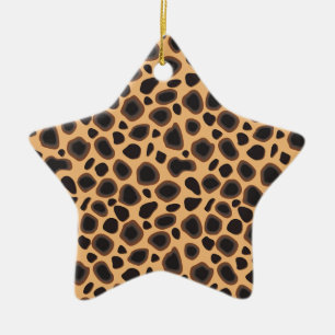 Ornement En Céramique Motif Cheetah