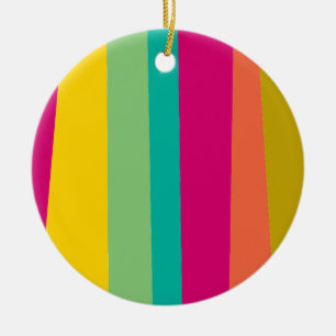 Ornement En Céramique motif coloré