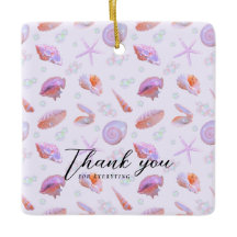 Motif Coquillage Pastel avec Texte Personnalisé