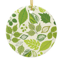 Motif de feuille verte
