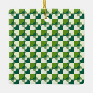 Ornement En Céramique Motif de la Saint-Patrick