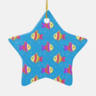 Ornement En Céramique Motif de poissons