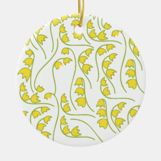 Ornement En Céramique Motif floral du muguet