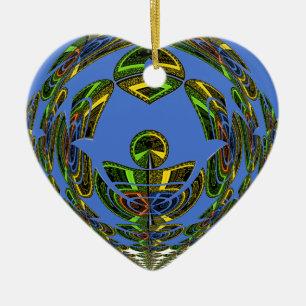 Ornement En Céramique Motif moderne vintage