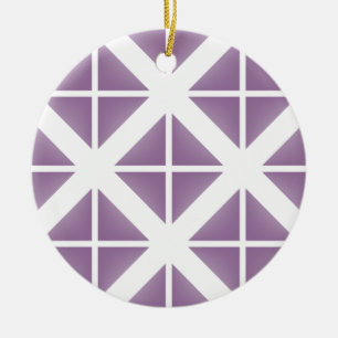 Ornement En Céramique Motif triangle tendance violet