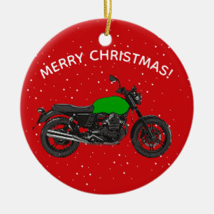 Ornement En Céramique Moto