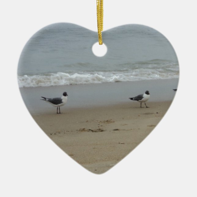 Ornement En Céramique Mouettes (Devant)