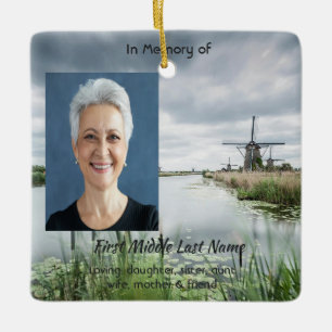Ornement En Céramique Moulin à vent des Pays-Bas Holland Souvenir commé