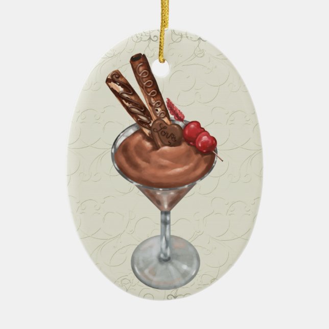 Ornement En Céramique Mousse de chocolat - SRF (Devant)
