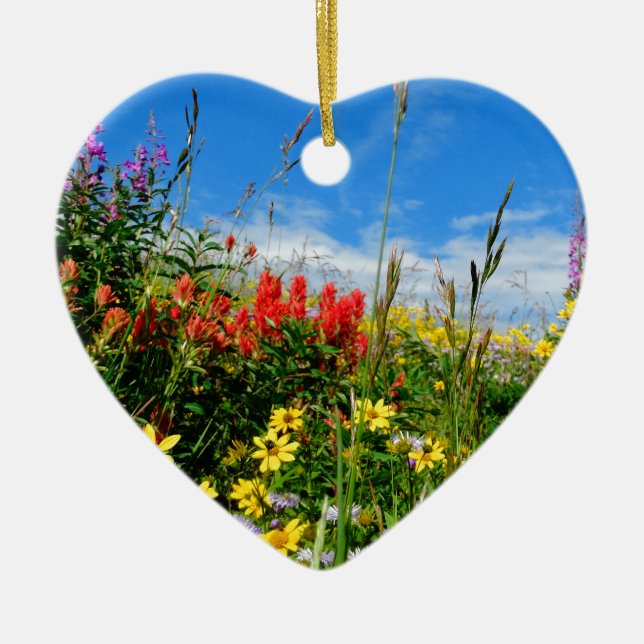 Ornement En Céramique Mt. Fleur sauvage (Devant)