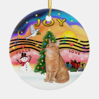 Musique de Noël 2 - Chat tigré orange 40