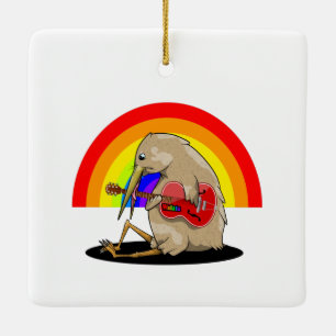 Ornement En Céramique Musique néo-zélandaise de Kiwi