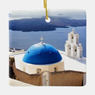 Ornement En Céramique Mykonos Grèce Voyage Europe Tourisme Santorin