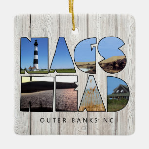 Ornement En Céramique Nags Head - Outer Banks NC Metal Ornament