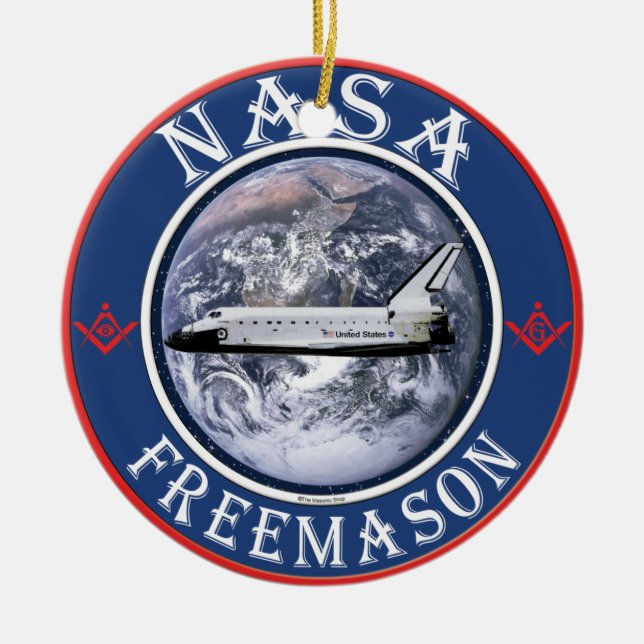 ORNEMENT EN CÉRAMIQUE NASA (Devant)
