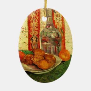 Ornement En Céramique Nature morte carafe et citrons par Vincent van Gog