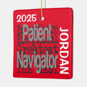 Ornement En Céramique Navigateur patient Extraordinaire PERSONNALISÉ