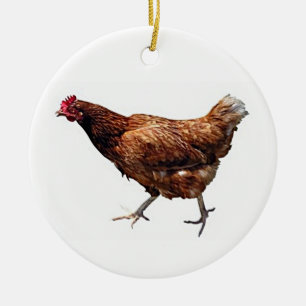 ORNEMENT EN CÉRAMIQUE NE SOYEZ PAS UN ORNAMENT DE NOËL COOL POULET