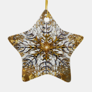 Ornement En Céramique Neige tombée