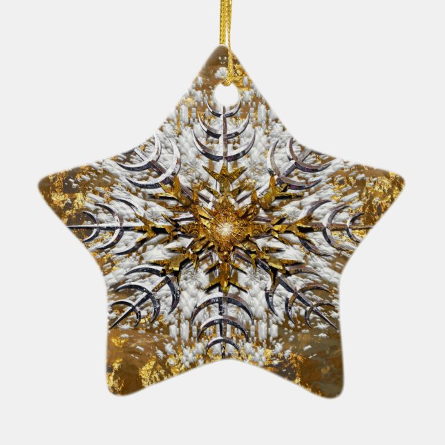 Ornement En Céramique Neige tombée (Dos)