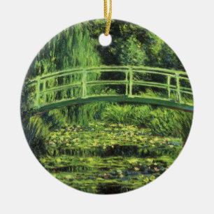 Ornement En Céramique Nénuphars blancs par Claude Monet, Art Vintage