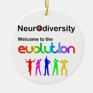 Ornement En Céramique Neurodiversity Welcome