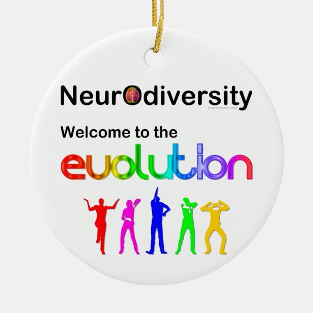 Ornement En Céramique Neurodiversity Welcome (Devant)