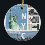 Ornement En Céramique New York City Nyc<br><div class="desc">New York City Nyc</div>