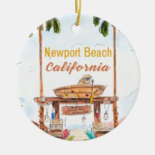 Ornement en céramique Newport Beach Californie