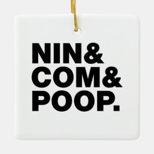 ORNEMENT EN CÉRAMIQUE NIN & COM & POOP.