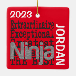 Ornement En Céramique Ninja Extraordinaire CUSTOM
